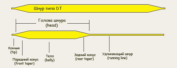 Типы нахлыстовых шнуров